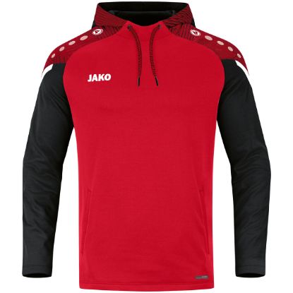Afbeeldingen van Sweater met kap Performance rood/zwart