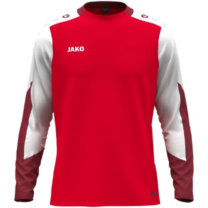 Afbeeldingen van Longsleeve Dynamic rood/wit/donkerrood